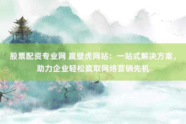 股票配资专业网 赢壁虎网站：一站式解决方案，助力企业轻松赢取网络营销先机