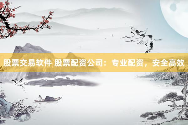 股票交易软件 股票配资公司：专业配资，安全高效